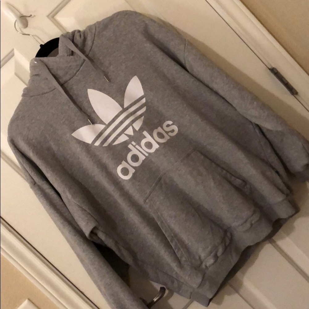 Dope grey adidas hoodie